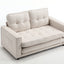 Canapé-lit futon convertible 3 plis - Gris foncé, Gris clair et Beige