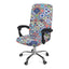 Stretch Printed Computer Office Chair Covers Soft Fit Universal Desk Rotating Slipcovers Removable Washable Anti-Dust Spandex - Korvel