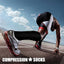 Sports pressure socks long tube socks calf socks compression socks skipping rope elastic cycling socks - Korvel