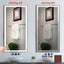 48x24 inch LED bathroom makeup mirror wall mounted adjustable light anti fog touch switch with memory intelligent large bathroom - Korvel