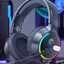 Head mounted gaming headset Soulbytes S19 wired RGB computer headset anchor gaming headset - Korvel