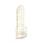 Gold 4-Tier Corner Bookshelf, Modern Style, Plant Stand with Metal Frame - Korvel