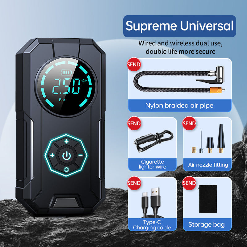 Car mounted tire inflator emergency start power supply Jump Starter - Korvel