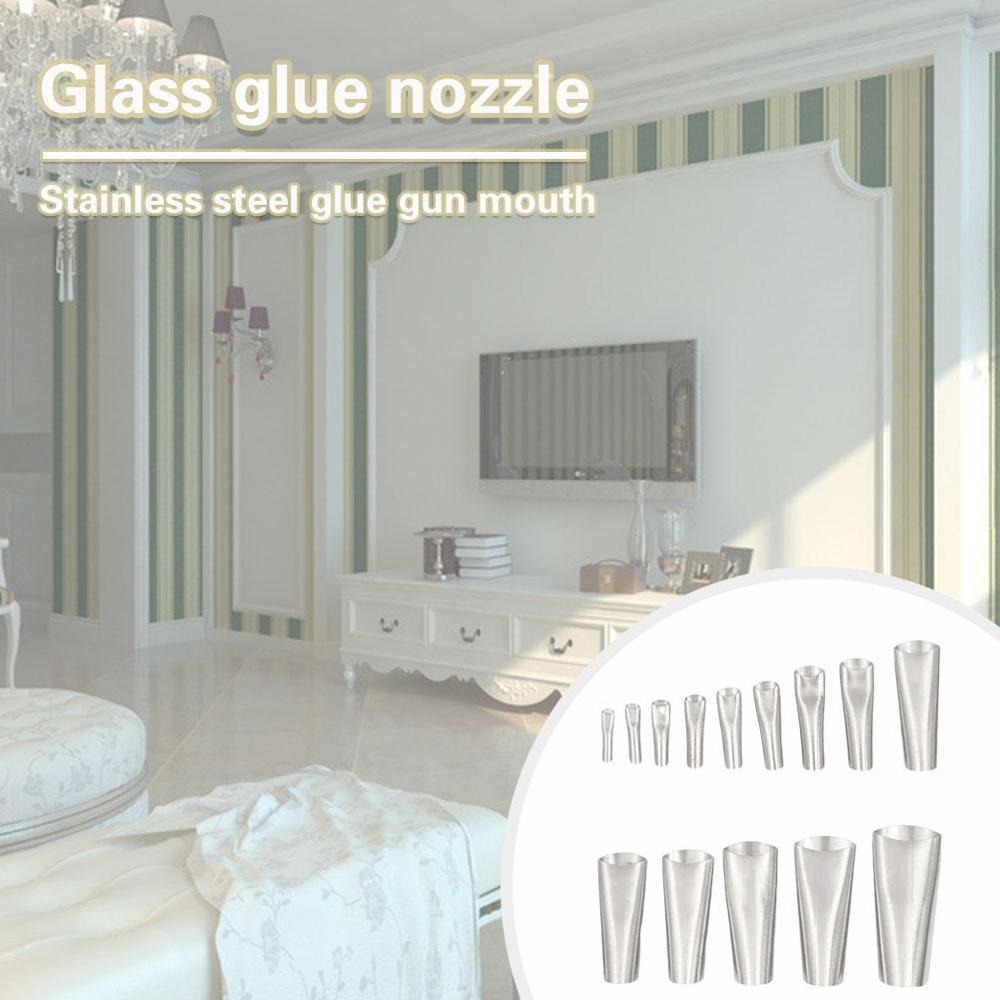 14 PCS Duck Type Glue Nozzle Mighty Caulking Finisher glass glue nozzle stainless steel glue nozzle - Korvel