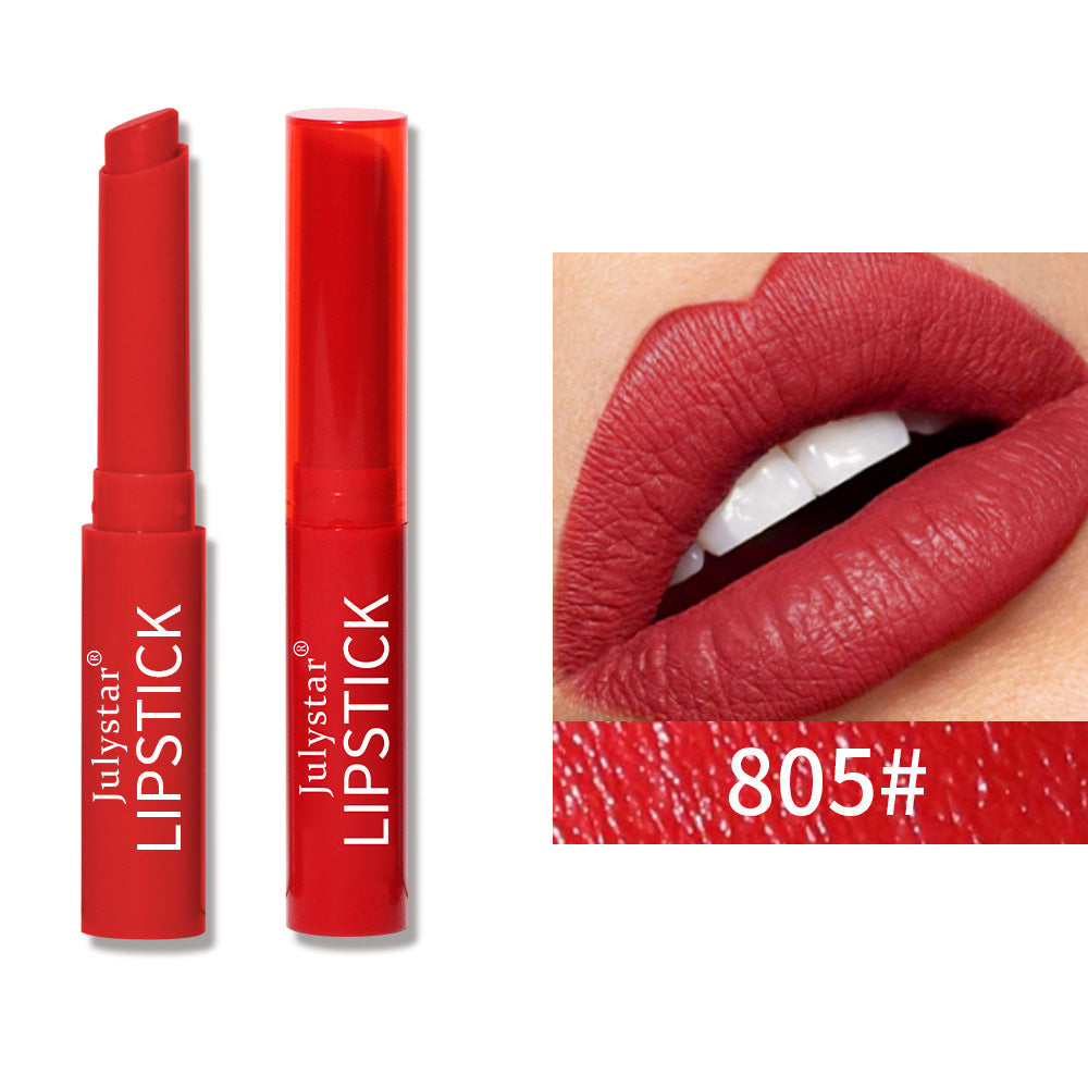 Rouge à lèvres mat velouté - Collection de six couleurs