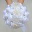 Artificial Wedding Bouquets Hand Made Flower Rhinestone Bridesmaid Crystal Bridal Wedding Bouquet - Korvel