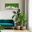 Los Angeles Moss City Silhouette Metal Wall Art Small - Korvel