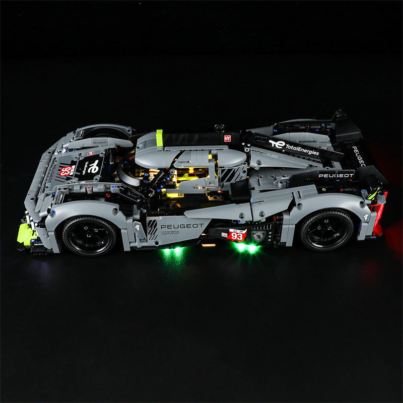Éclairage LED compatible LEGO pour la voiture de sport hybride Peugeot 9X8