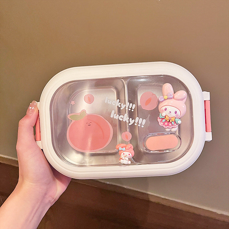 Cute portable stainless steel lunch box lunch box lunch box - Korvel