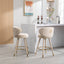 Conjunto de 2 taburetes de bar a altura de mostrador COOLMORE - Beige