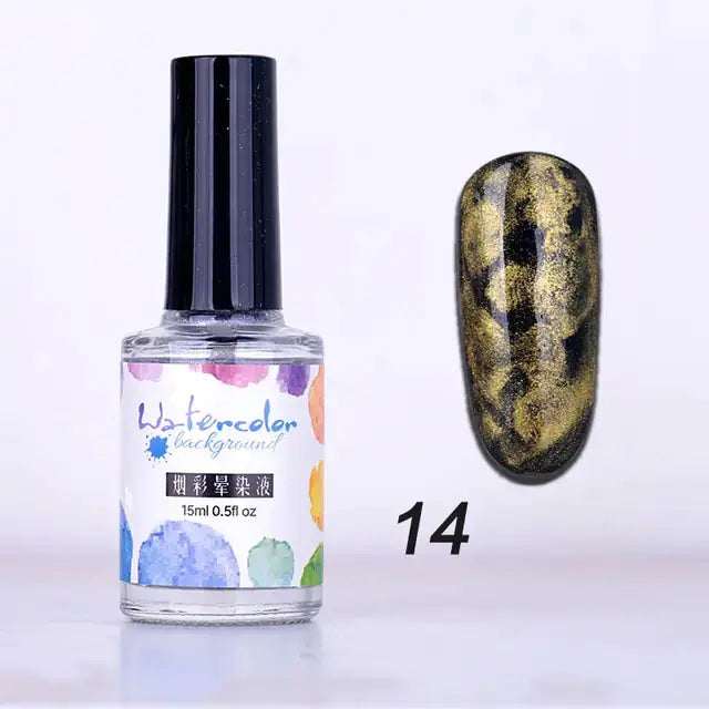Encre à Ongles Aquarelle pour Designs Artistiques