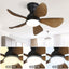 29 Inch Low Profile Flush Mount Ceiling Fan with Light Reversible Motor Remote Control - Korvel