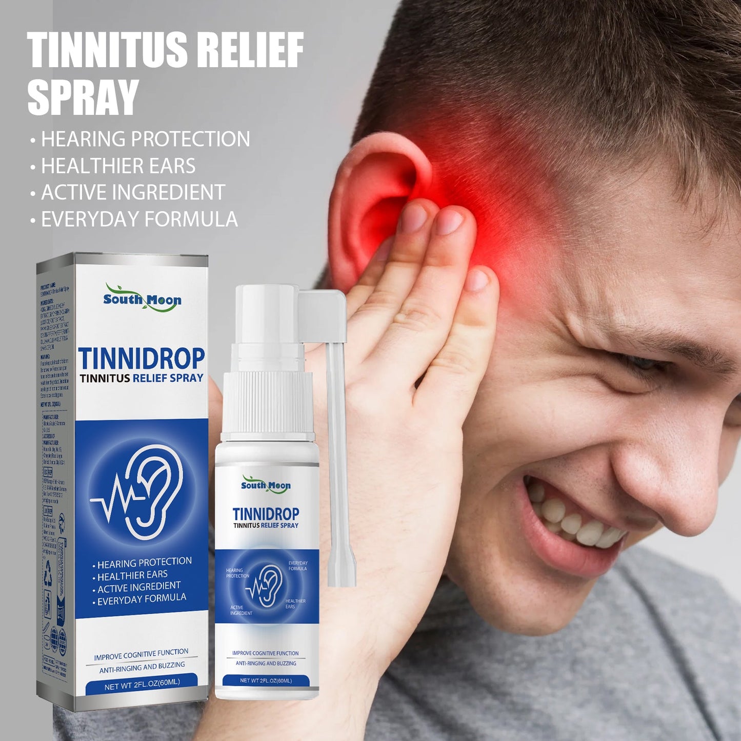 Premium Ear Care Spray for Gentle Earwax Cleaning