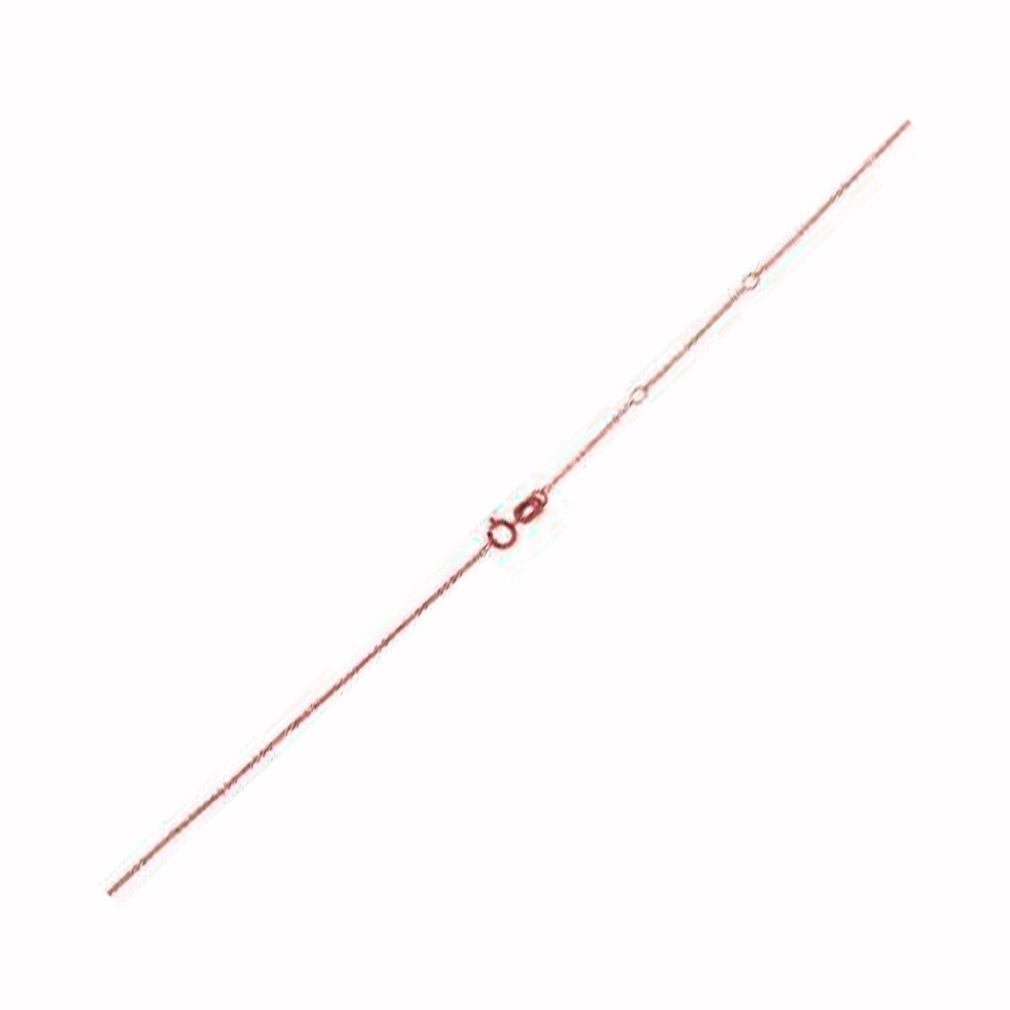 14k Rose Gold Adjustable Cable Chain Necklace