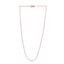 14k Rose Gold Adjustable Cable Chain Necklace