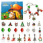 DIY creative children's bracelet jewelry 24-grid calendar Christmas holiday surprise blind box silver set - Korvel