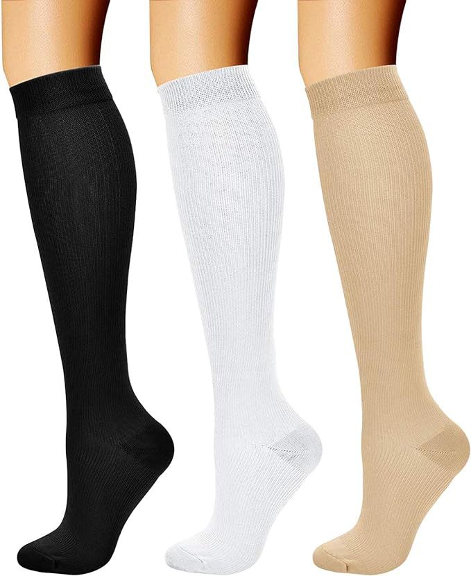 Sports pressure socks long tube socks calf socks compression socks skipping rope elastic cycling socks - Korvel