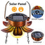 Solar Hanging Bird Bath - 24 Inch Glass Feeder with Sunflower Design