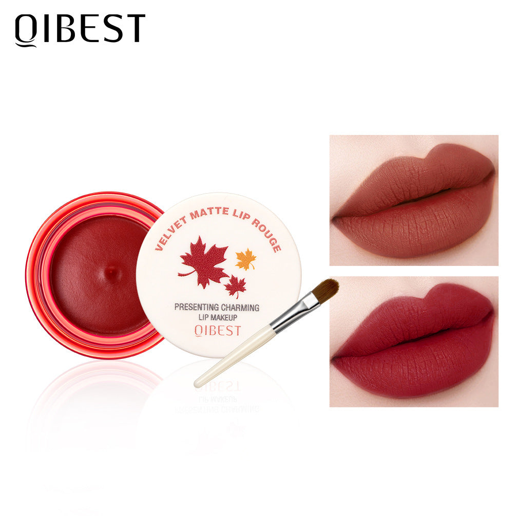 QIBEST Air Matte Lip Mud - Glase de Labios Waxy Suave