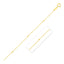 Cadena de Colgante con Enlaces de Perlas en Oro Amarillo de 14k