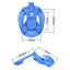 180 Degree Panoramic View Full Face Diving Snorkel Mask Swimming Scuba Snorkeling Diving Anti-Fog Anti-leak For Children Kids - Korvel