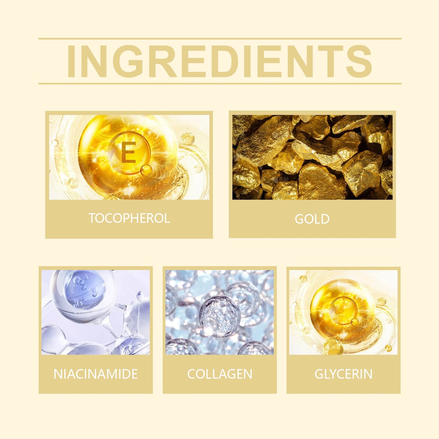 Gold Collagen Cream Hydrates, Firming, Firming And Rejuvenating Skin Care Cream - Korvel