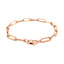 Bracelet en chaîne en papier clip extra large en or rose 14K