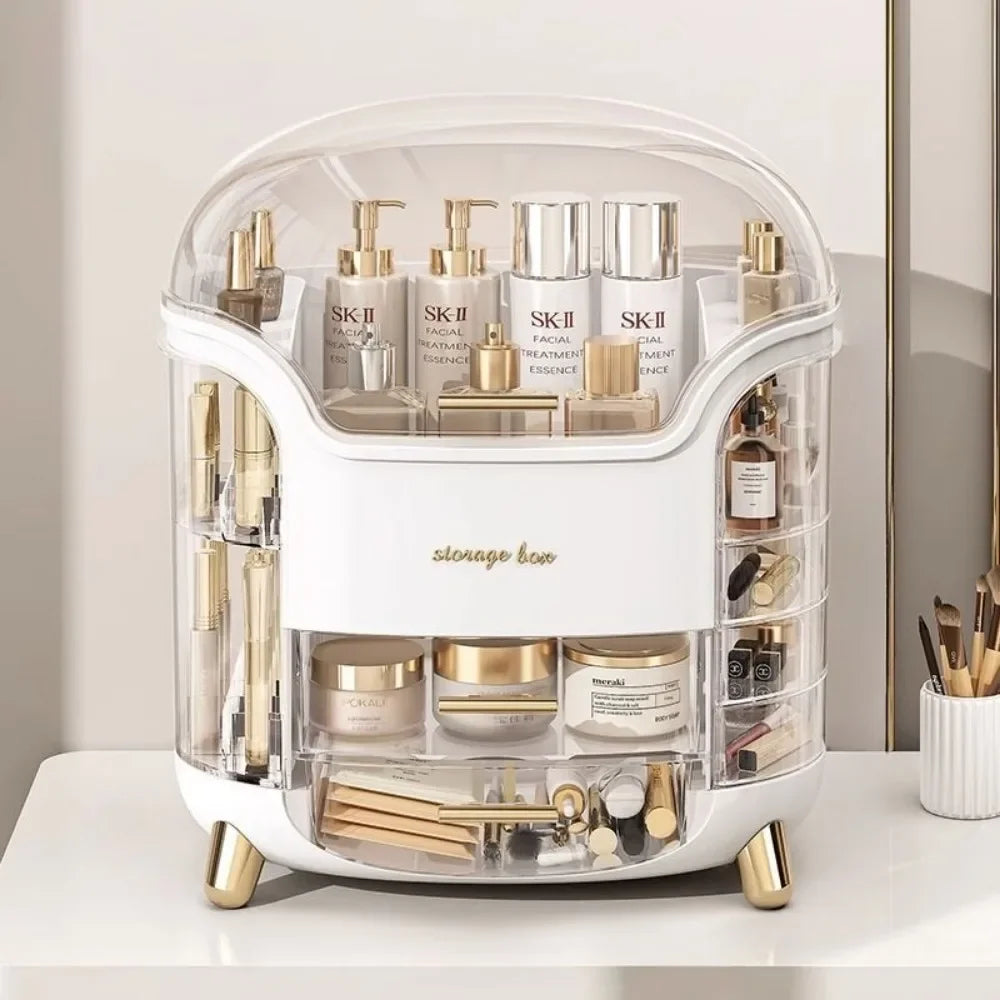 Multi Functional Makeup Storage Box Multi-Layer Desktop Transparent Dustproof Dressing Boxes Large Capacity Acrylic With Drawers - Korvel