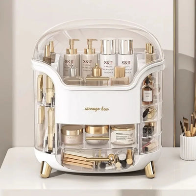 Multi Functional Makeup Storage Box Multi-Layer Desktop Transparent Dustproof Dressing Boxes Large Capacity Acrylic With Drawers - Korvel