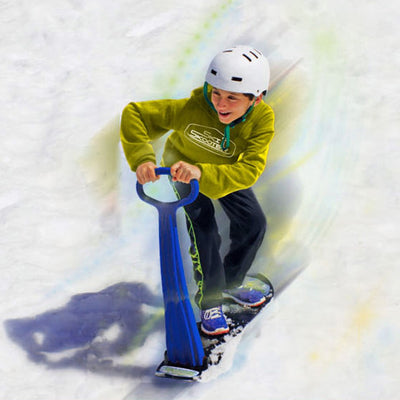 3 Color Outdoor Sports Portable Foldable Plastic Freestyle Single Board Snow Grass Sand Board With Armrests for Children&Adults - Korvel