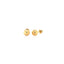 Boucles d'oreilles clous rondes en or jaune 14 carats - 6,0 mm