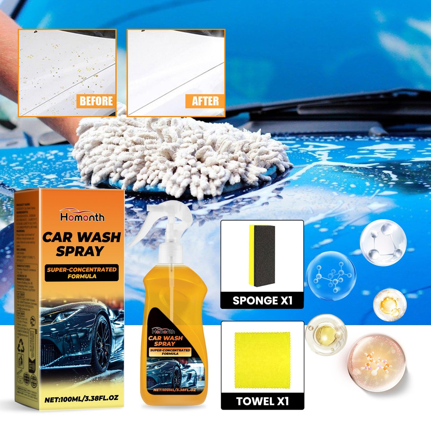 Premium Car Wash Liquid for Ultimate Shine and Care