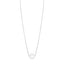 Collar de Perla Solitaire de Oro Blanco de 14k