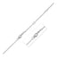 14k White Gold Double Extendable Cable Chain Necklace