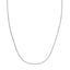 14k White Gold Double Extendable Cable Chain Necklace