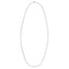 14k White Gold Double Extendable Cable Chain Necklace