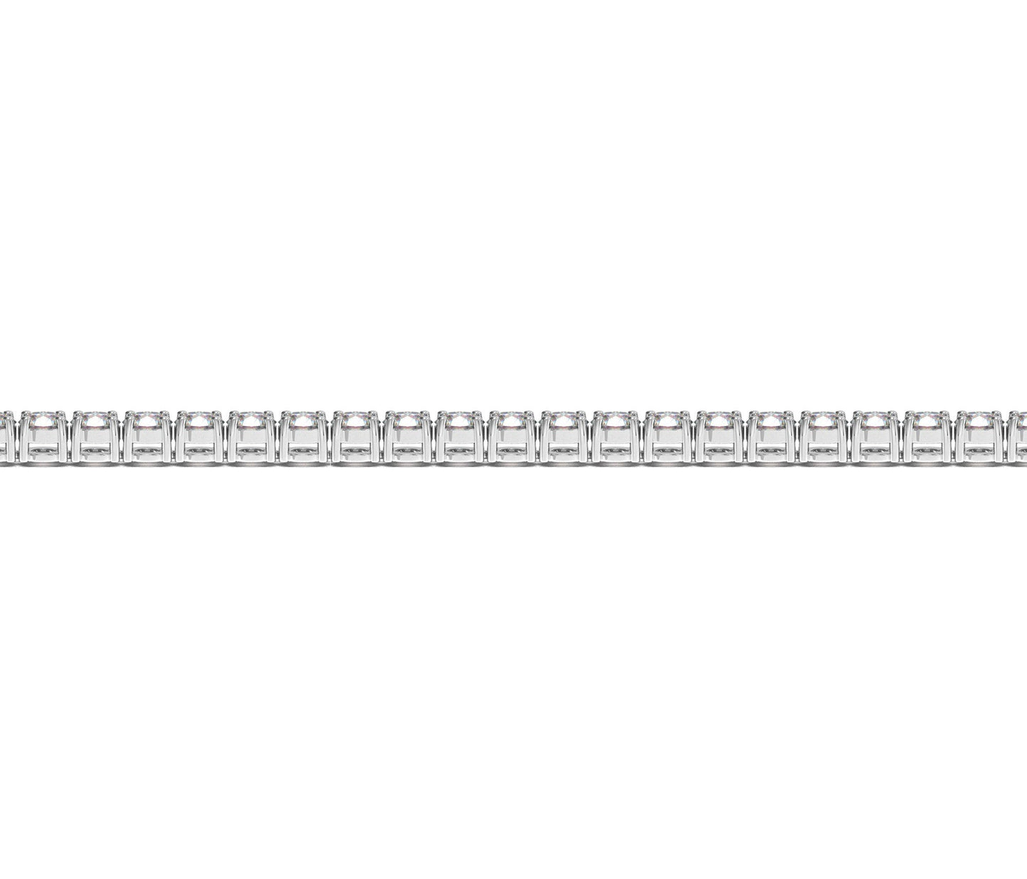 Bracelet de tennis en diamant cultivé en laboratoire en or blanc 14 carats