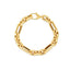 14k Yellow Gold Italian Paperclip Oval Links Bracelet