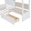 Twin Size House Bed with Upholstered Sofa and Charging Station