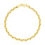 14k Yellow Gold High Polish Compressed Cable Link Bracelet