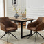 Modern chairs (2 sets) with soft iron leg cushions and comfortable backrest double layered chairs - Korvel