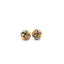 14k Tri Color Gold Love Knot Post Earrings