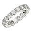 Round Cut Lab Grown Diamond Eternity Ring in 14k White Gold
