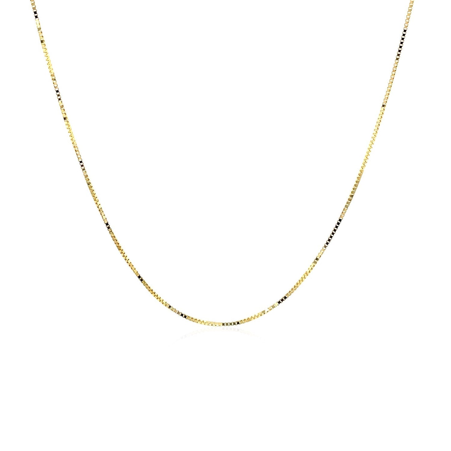 14k Yellow Gold Classic Box Chain - 0.45mm