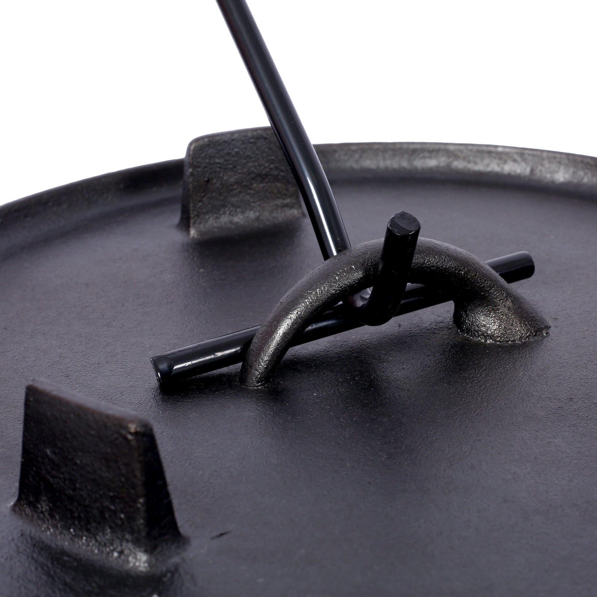ast iron Dutch oven with lid, outdoor camping deep pot, used for camping, cooking, barbecue and leg rest,  12 Quart - Korvel