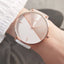 top brand women's watch leather rose gold dress female clock luxury brand design women watches simple fashion ladies watch - Korvel