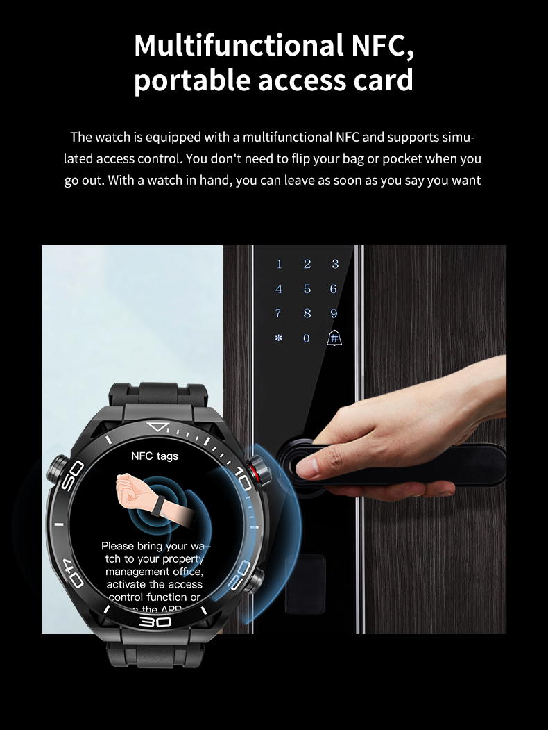 GS ultimate full touch screen smartwatch sports running Bluetooth call bracelet - Korvel