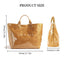 Vintage PVC tote with DuPont lettering. Simple, transparent, large - capacity handbag for commuting women. - Korvel