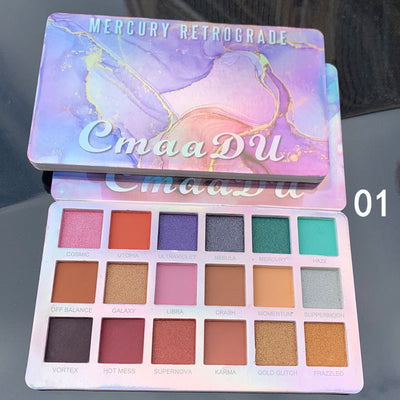 Palette de fards à paupières CmaaDu 18 couleurs - Mat et Métallique