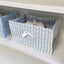 1pc Square Storage Basket: Desktop Organizer, Korean Quilted Design, Cute Storage Frame for Home Decor - Korvel